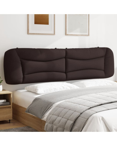 Coussin de tête de lit marron foncé 200 cm tissu | Mobilier & Déco