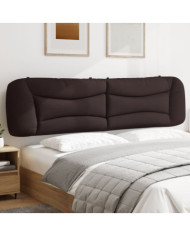 Coussin de tête de lit marron foncé 200 cm tissu | Mobilier & Déco