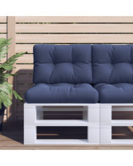 Coussin de palette bleu marine 50x40x12 cm tissu | Mobilier & Déco