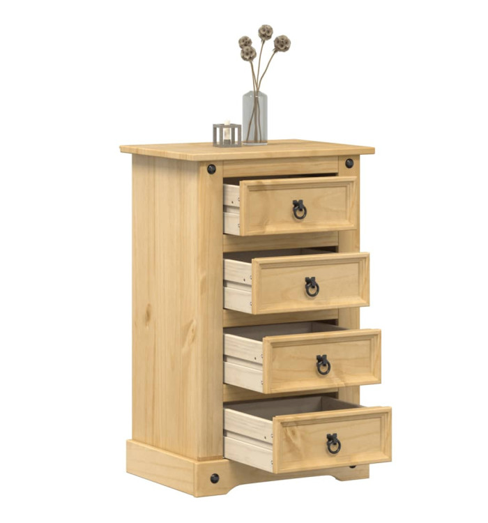 Table de chevet Corona 53x39x84 cm bois de pin massif | Mobilier & Déco