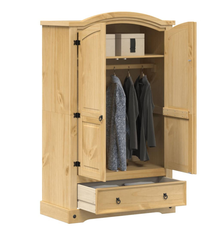 Garde-robe Corona 101x52x170 cm bois de pin massif | Mobilier & Déco