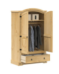 Garde-robe Corona 101x52x170 cm bois de pin massif | Mobilier & Déco