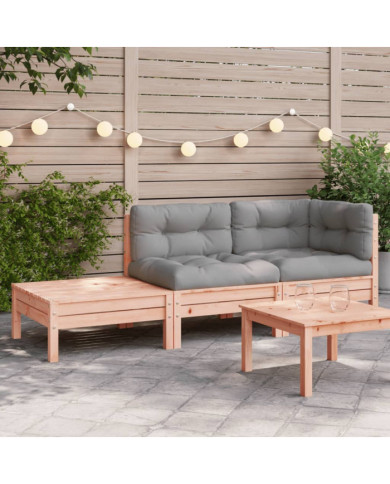 Canapé de jardin et coussins repose-pied bois massif douglas | Mobilier & Déco