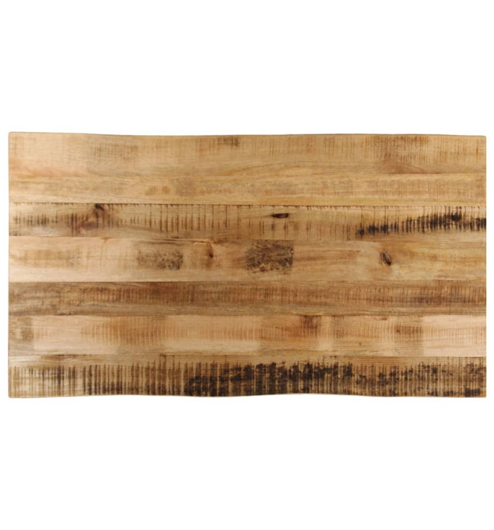 Dessus de table bord vivant 110x60x3,8 cm bois de manguier brut | Mobilier & Déco