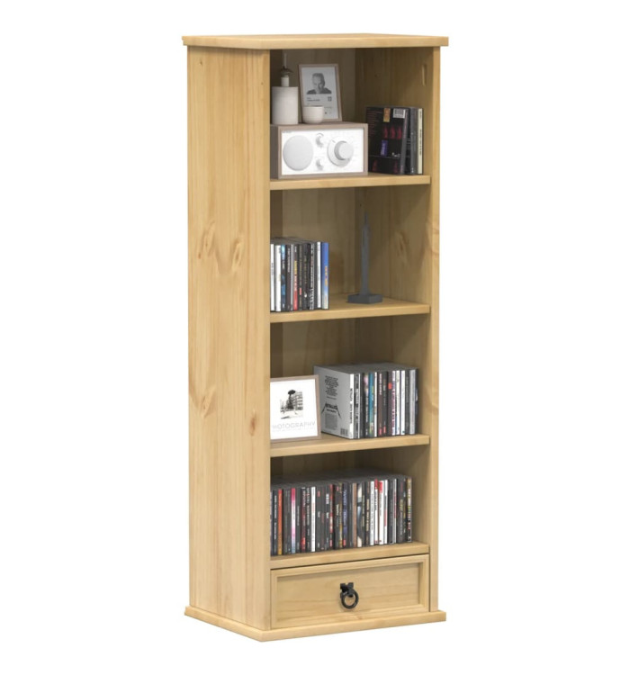 Armoire à CD Corona 40x30x110 cm bois de pin massif | Mobilier & Déco