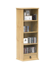 Armoire à CD Corona 40x30x110 cm bois de pin massif | Mobilier & Déco