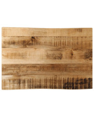 Dessus de table bord vivant 70x40x3,8 cm bois de manguier brut | Mobilier & Déco
