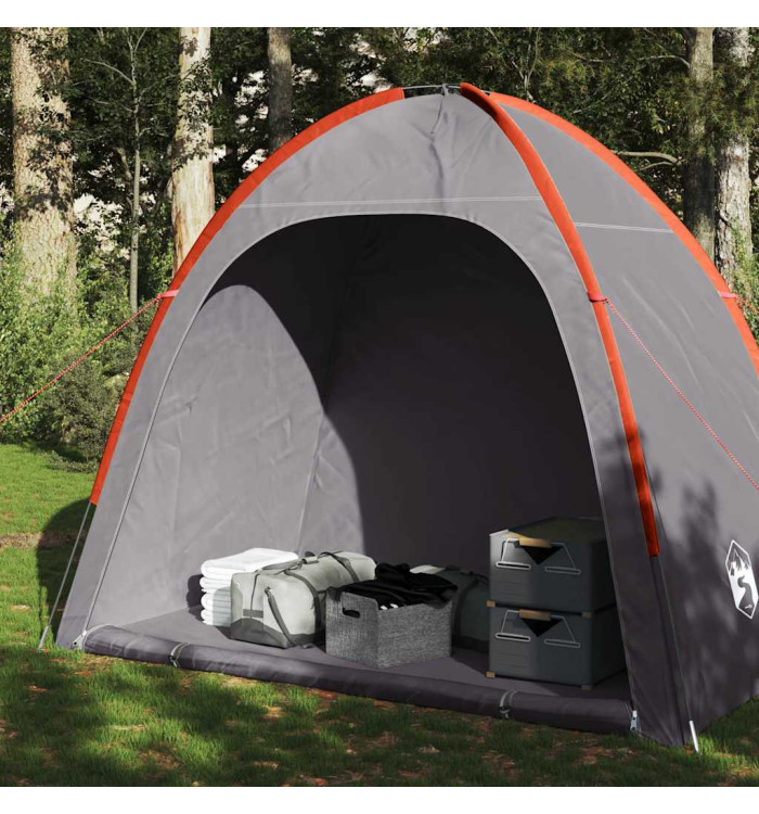 Tente de rangement gris et orange imperméable | Mobilier & Déco