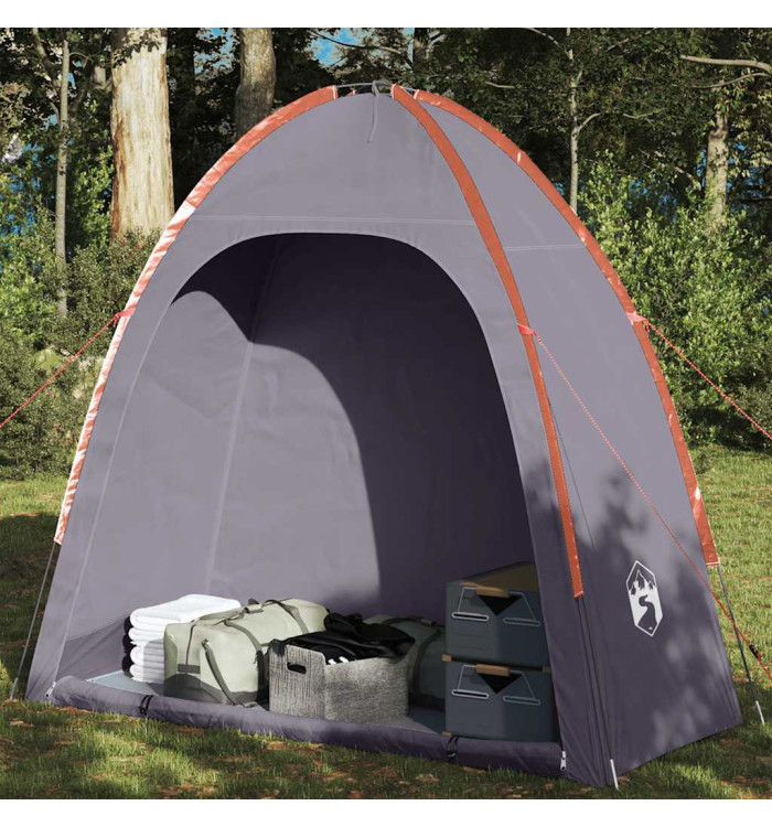 Tente de rangement gris et orange imperméable | Mobilier & Déco