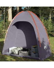 Tente de rangement gris et orange imperméable | Mobilier & Déco