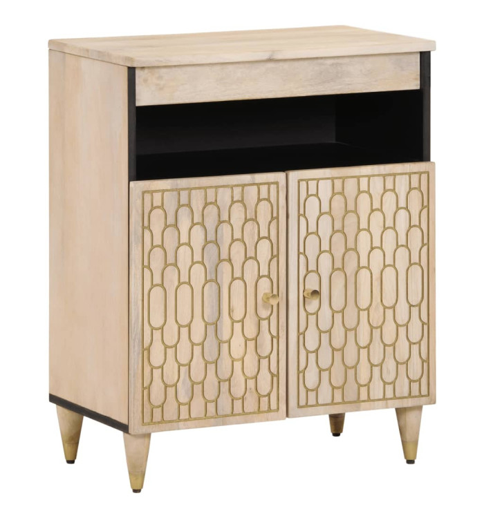Armoire latérale 60x33x75 cm bois massif de manguier | Mobilier & Déco