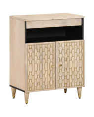 Armoire latérale 60x33x75 cm bois massif de manguier | Mobilier & Déco