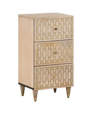 Armoire latérale 40x33x75 cm bois massif de manguier | Mobilier & Déco