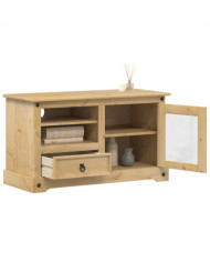 Meuble TV Corona 100x45x58 cm bois de pin massif | Mobilier & Déco