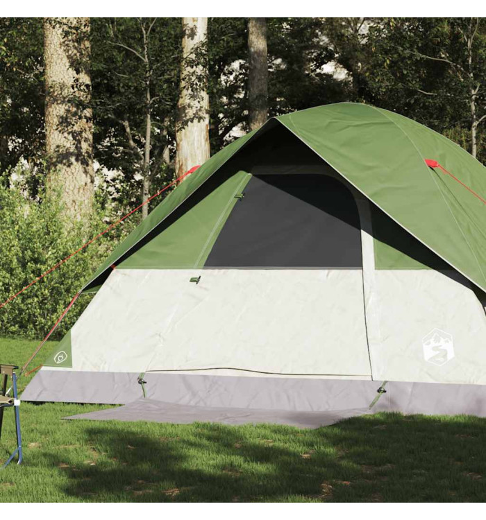 Tente familiale à dôme 6 personnes vert imperméable | Mobilier & Déco