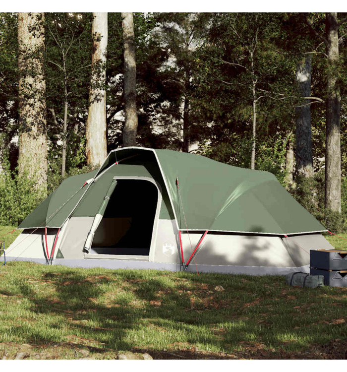 Tente familiale à dôme 9 personnes vert imperméable | Mobilier & Déco