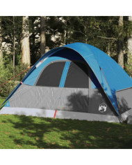 Tente familiale à dôme 6 personnes bleu imperméable | Mobilier & Déco