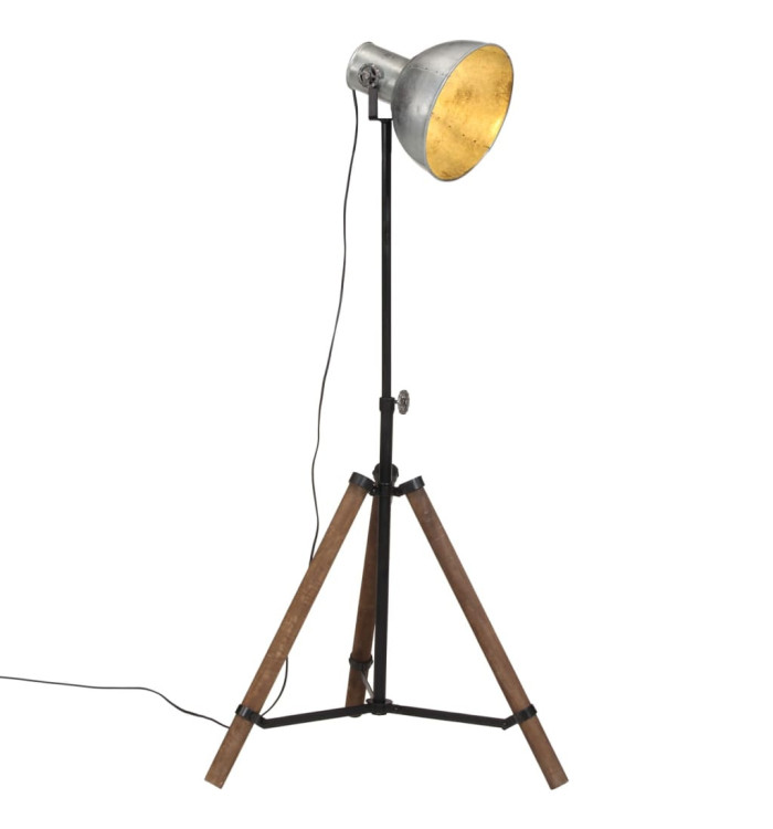 Lampadaire 25 W argent vintage 75x75x90-150 cm E27 | Mobilier & Déco