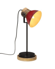 Lampe de bureau 25 W rouge délavé 17x17x50 cm E27 | Mobilier & Déco