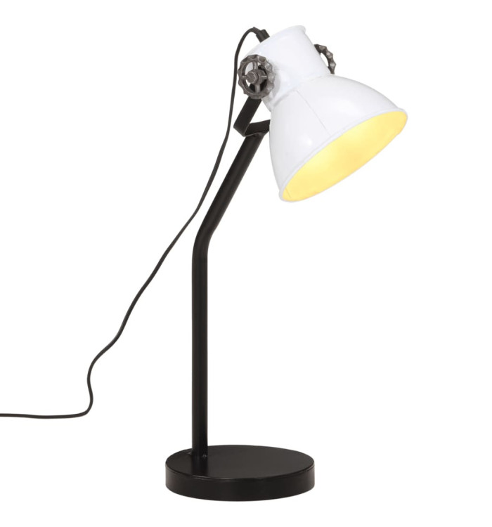 Lampe de bureau 25 W blanc 17x17x60 cm E27 | Mobilier & Déco
