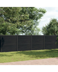 Panneau de clôture gris 1045x186 cm WPC | Mobilier & Déco
