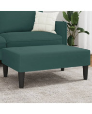 Repose-pied vert foncé 77x55x31 cm velours | Mobilier & Déco