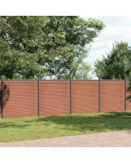 Panneau de clôture marron 1564x186 cm WPC | Mobilier & Déco