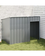 Niche pour chien avec toit anthracite acier galvanisé | Mobilier & Déco