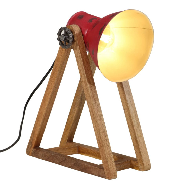 Lampe de bureau 25 W rouge délavé 30x17x40 cm E27 | Mobilier & Déco
