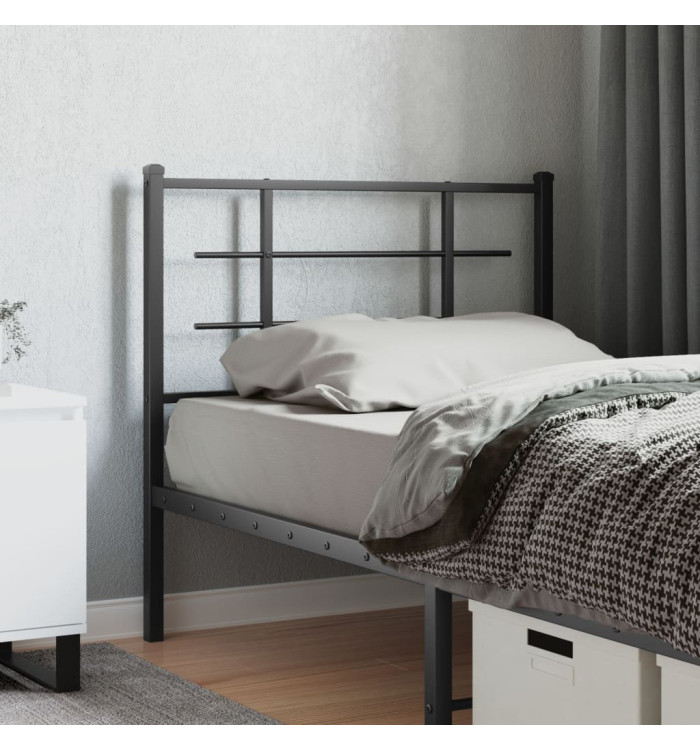 Tête de lit métal noir 100 cm | Mobilier & Déco