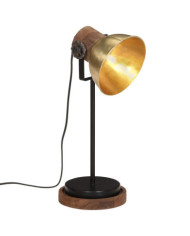Lampe de bureau 25 W laiton antique 17x17x50 cm E27 | Mobilier & Déco