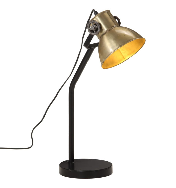 Lampe de bureau 25 W laiton antique 17x17x60 cm E27 | Mobilier & Déco