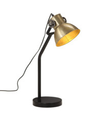 Lampe de bureau 25 W laiton antique 17x17x60 cm E27 | Mobilier & Déco