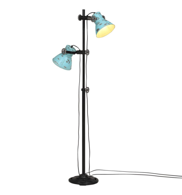 Lampadaire 25 W bleu délavé 25x25x90/140 cm E27 | Mobilier & Déco