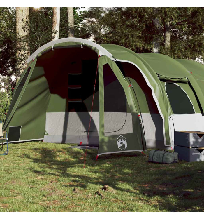 Tente familiale tunnel 8 personnes vert imperméable | Mobilier & Déco