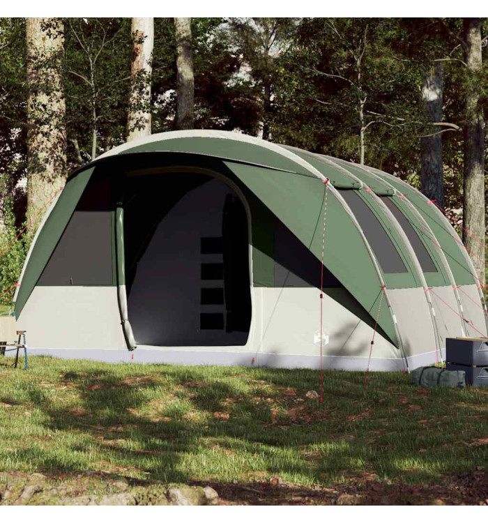 Tente familiale tunnel 7 personnes vert imperméable | Mobilier & Déco