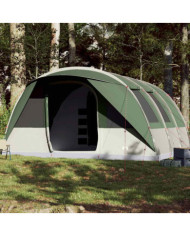 Tente familiale tunnel 7 personnes vert imperméable | Mobilier & Déco