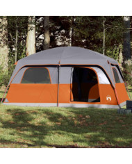 Tente de cabine familiale 10 personnes gris orange imperméable | Mobilier & Déco