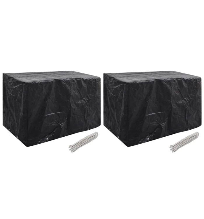 Housses de salon de jardin 2 pcs 8 œillets 140x70x90 cm | Mobilier & Déco