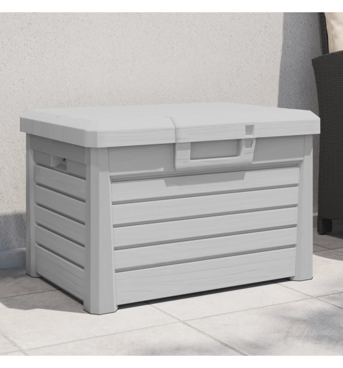 Boîte à coussins d'extérieur gris 73x50,5x46,5 cm polypropylène | Mobilier & Déco