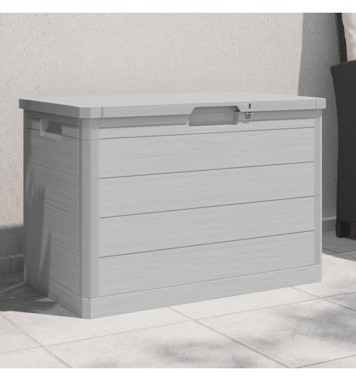 Boîte à coussins d'extérieur gris 77,5x44,5x53 cm polypropylène | Mobilier & Déco