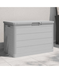 Boîte à coussins d'extérieur gris 77,5x44,5x53 cm polypropylène | Mobilier & Déco