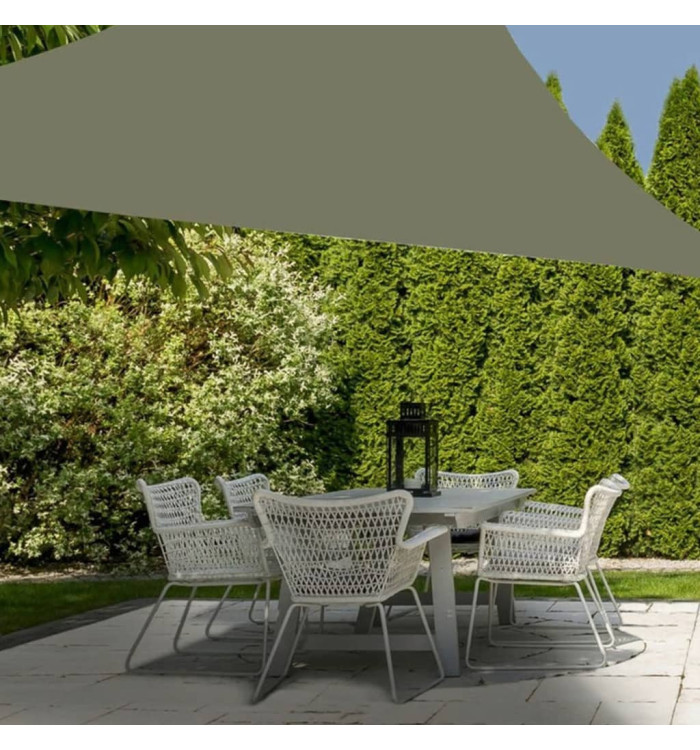 ProGarden Toile d'ombrage 3x3x3 m vert triangulaire | Mobilier & Déco