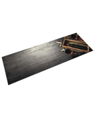 Tapis de cuisine lavable bouteille de vin 60x180 cm velours | Mobilier & Déco