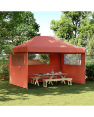 Tente de réception pliable escamotable avec 3 parois latérales | Mobilier & Déco