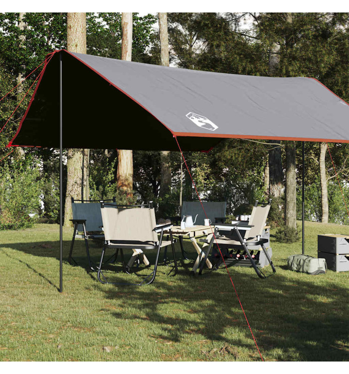 Bâche de camping orange 430x380x210 cm imperméable | Mobilier & Déco
