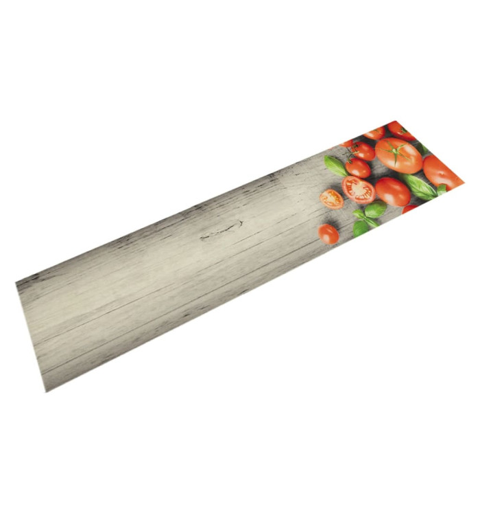 Tapis de cuisine lavable impression de tomates 60x300cm velours | Mobilier & Déco