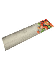 Tapis de cuisine lavable impression de tomates 60x300cm velours | Mobilier & Déco