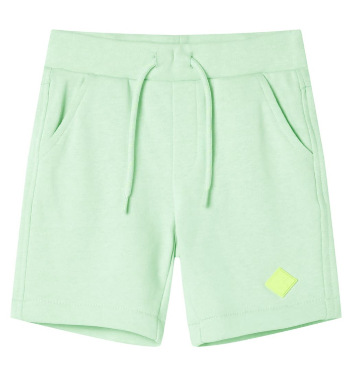 Short pour enfants avec cordon de serrage vert vif 140 | Mobilier & Déco