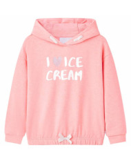 Sweatshirt à capuche pour enfants rose vif 140 | Mobilier & Déco